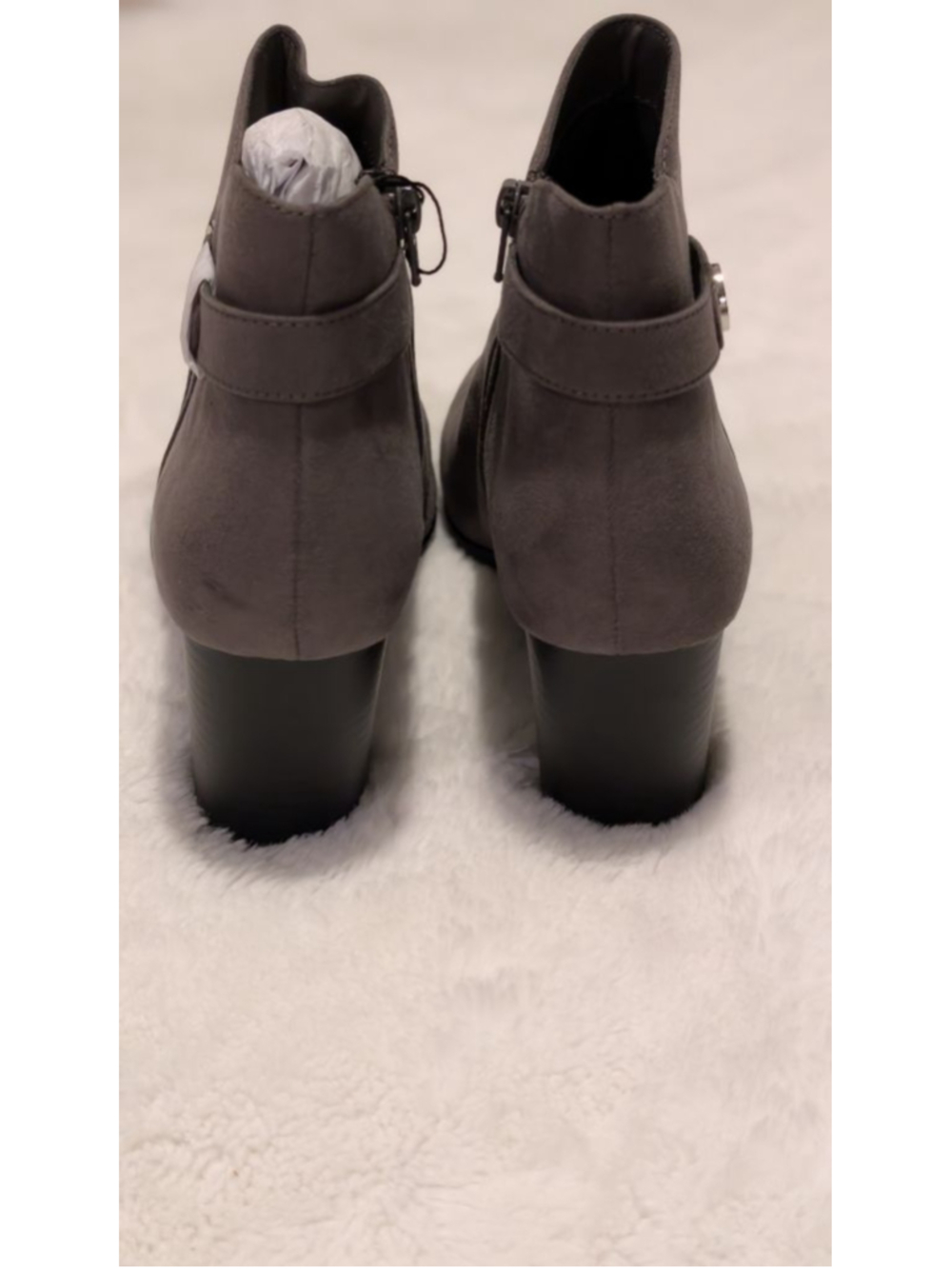 Women's Giani Bernini Gray Ankle Boots & suede Booties Size 10 - Picture 3 of 9